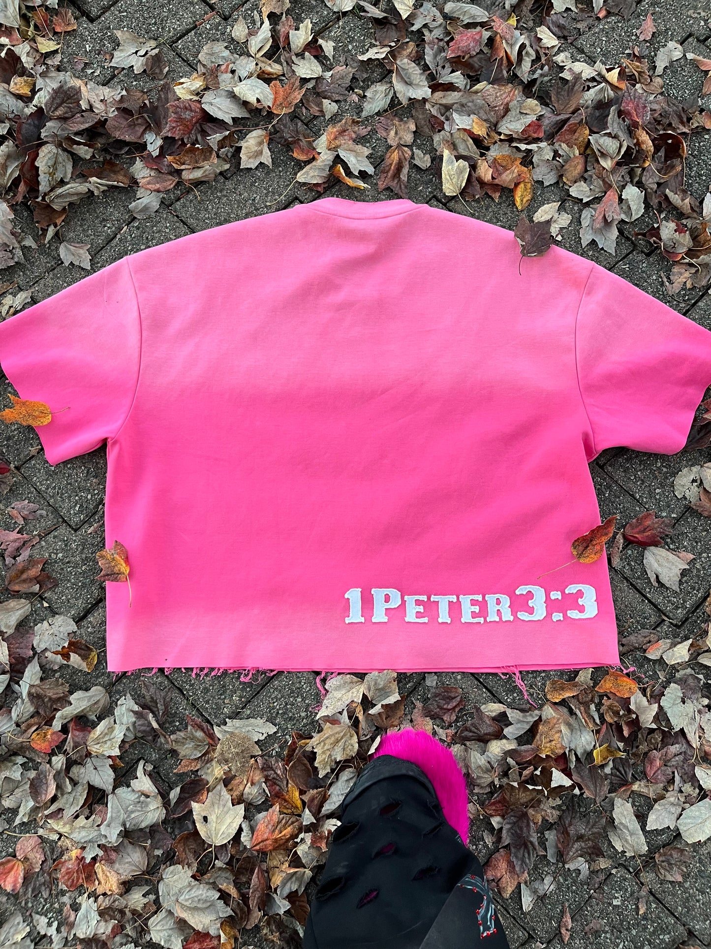 I GET FLY & WORSHIP JESUS TEE (PINK)